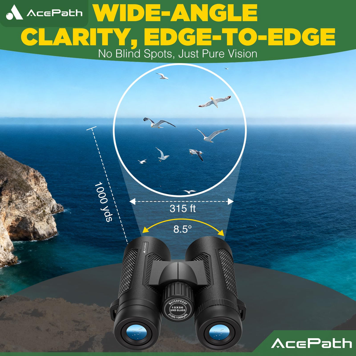 AcePath binoculars used birdwatching to capture distant wildlife details