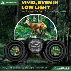AcePath mounted on tripod to demonstrate stable long-range observation