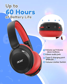Acer OHR668 connected via 3.5mm cable for high-definition wired audio
