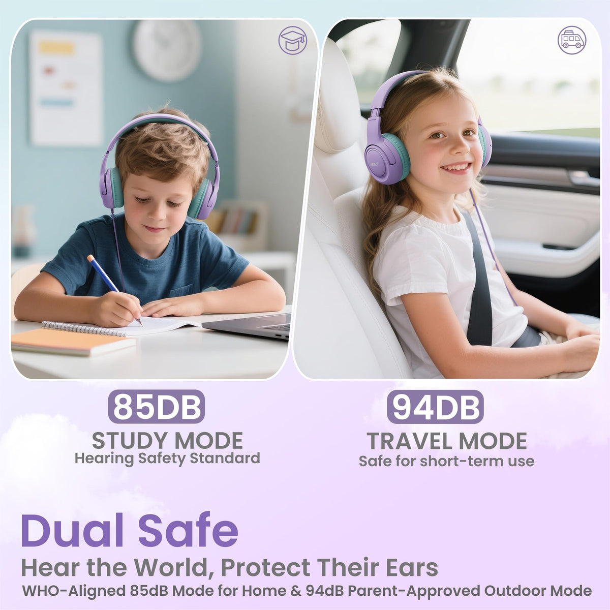 Acer close-up of soft memory-foam ear cushion for comfortable long-wear protection