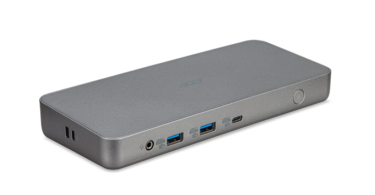 Acer dock showing seven USB ports for peripherals and storage