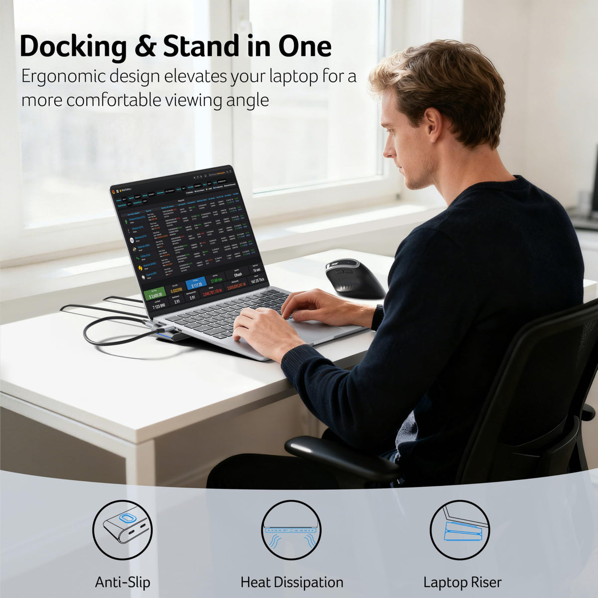 Acer docking station supports 10Gbps data transfer on USB-C and USB-A
