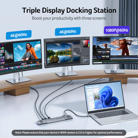 Acer docking station ports close-up showing USB-C USB-A Ethernet and SD slots
