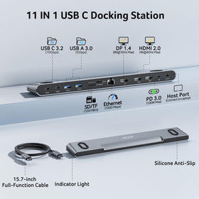 Acer docking station stand elevates laptop for improved posture and airflow