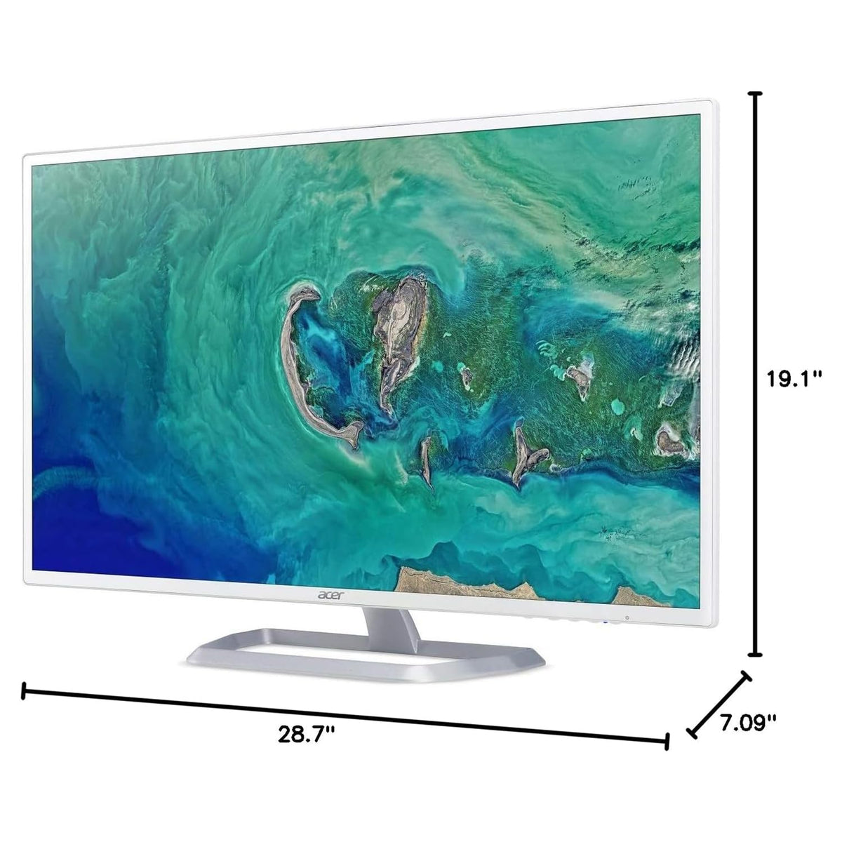Acer EB321HQ Awi desk setup view illustrating practical placement