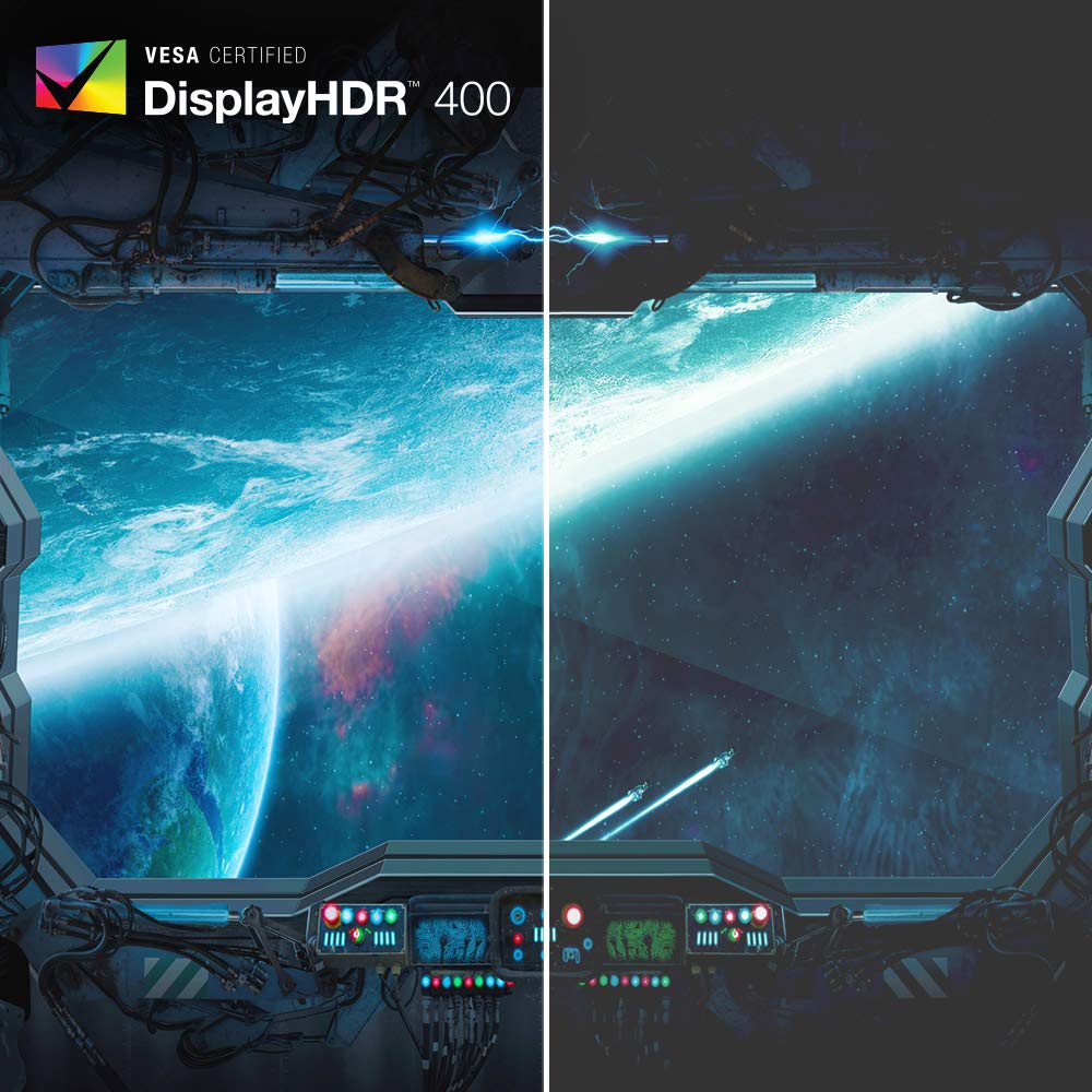 Acer EI491CUR 120Hz refresh rate enhances fast-action sequences.