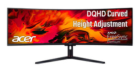 Acer EI491CUR 49-inch curved panel delivering immersive visuals for gaming and work.