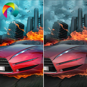 Acer EI491CUR 94% DCI-P3 color for vibrant, color-accurate visuals.