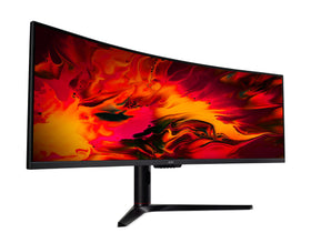 Acer EI491CUR zero-frame design creates edge-to-edge viewing.