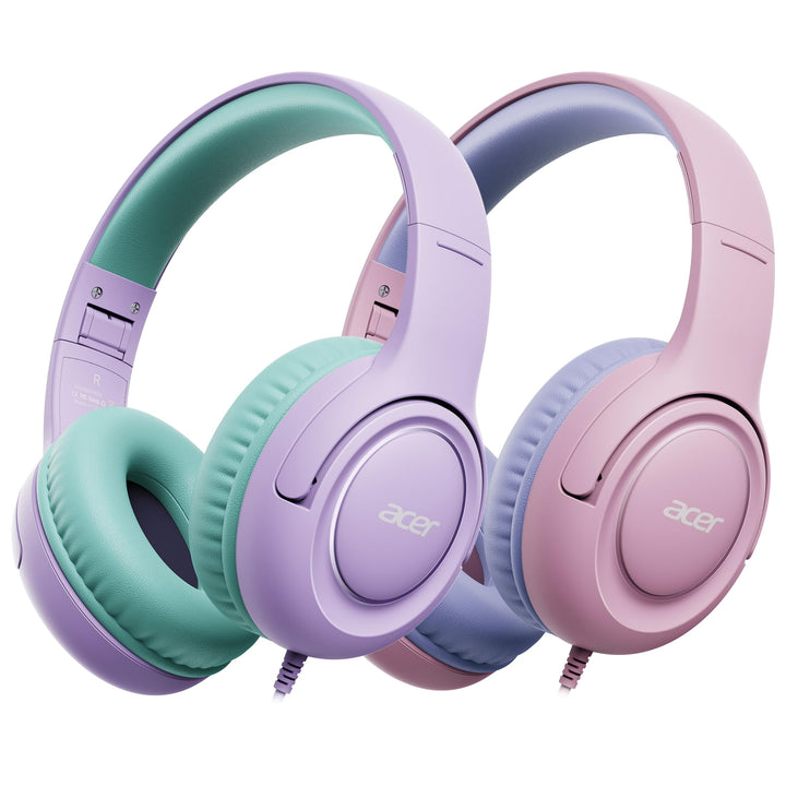 Acer front packaging two-pack showing product and safety labels benefits safe listening