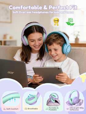 Acer on child in classroom demonstrating focused listening and noise reduction