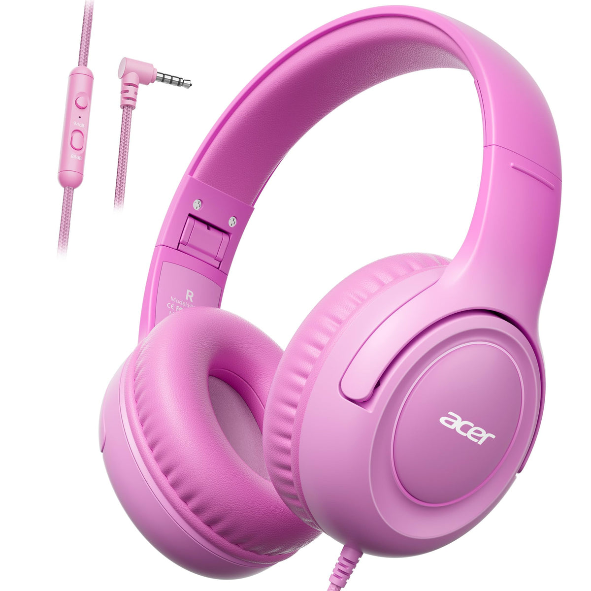 Acer HK03 front view showing pink gradient and safe design benefits
