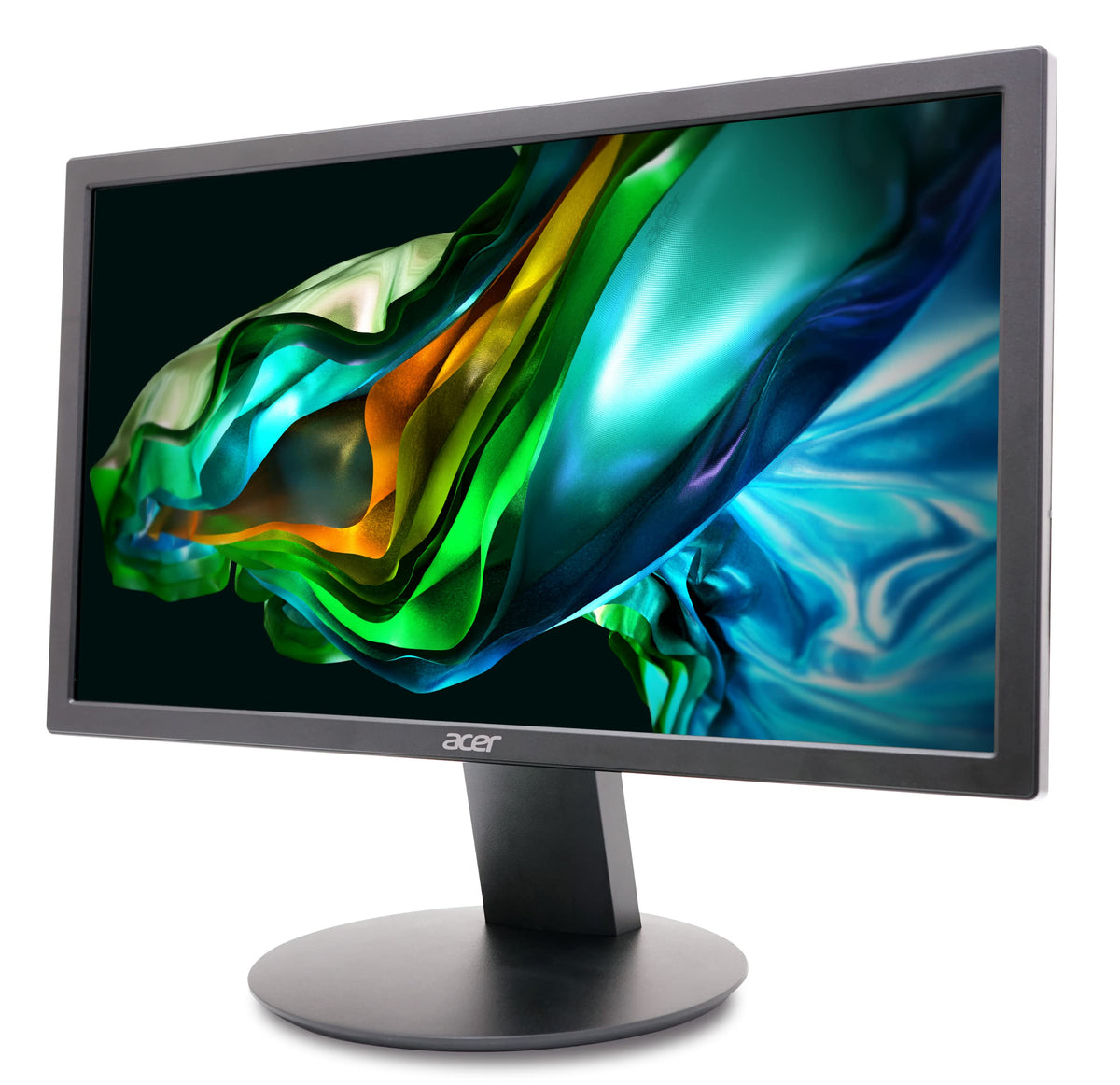 Acer K202Q bold black design suits professional computer spaces.