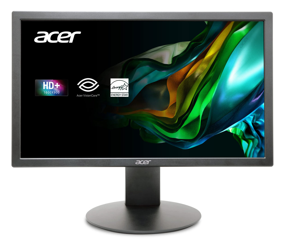 Acer K202Q front view showing a compact 19.5-inch HD+ display for everyday tasks.