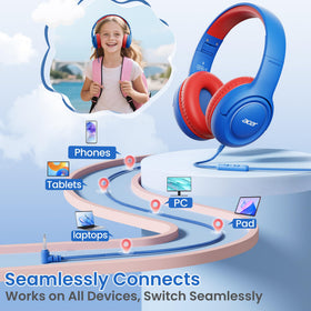 Acer Kids Headphones adjustable headband for growing kids