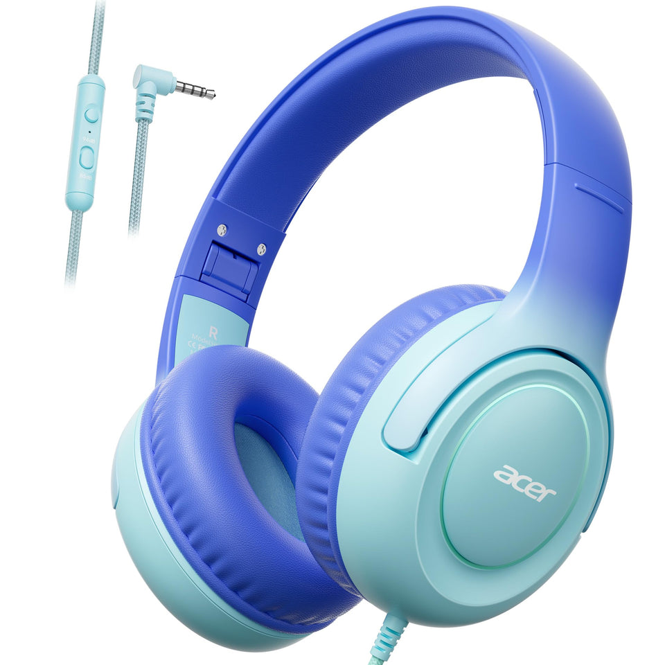 Acer Kids Headphones foldable design for easy travel and compact storage