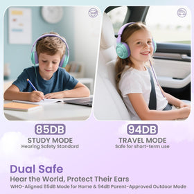 Acer Kids Headphones foldable design for travel and school storage.