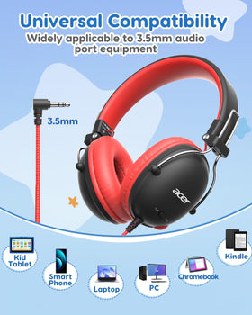 Acer Kids Headphones ideal gift for kids during school year or holidays