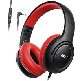 Acer Kids Headphones over-ear with 85/94dB limiter for safe listening.