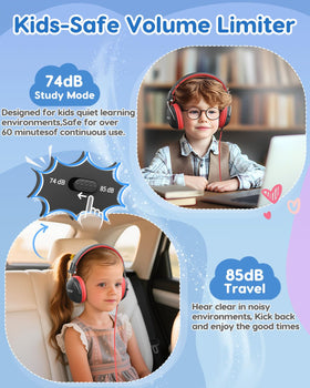 Acer Kids Headphones 74/85dB safe volume control for parental guidance