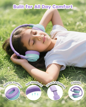 Acer Kids headphones on-earcup volume slider enables simple parental control.