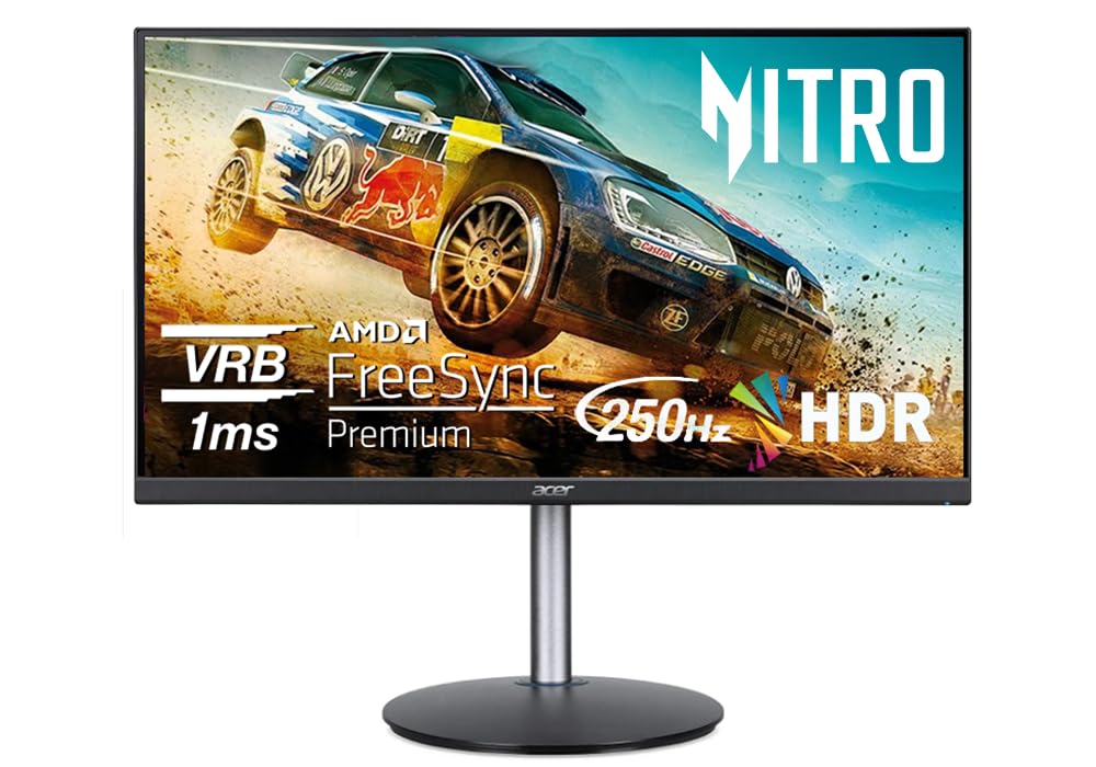 Acer Nitro 24.5-inch monitor front view ideal for immersive gaming sessions