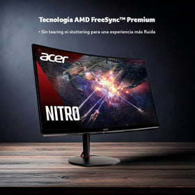 Acer Nitro ErgoStand tilt and height adjust for comfortable long gaming sessions.