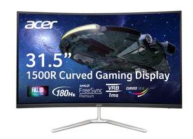 Acer Nitro 31.5-inch curved monitor delivers immersive gaming visuals.