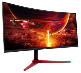 Acer Nitro 34-inch curved monitor built-in 2W speakers for quick multimedia