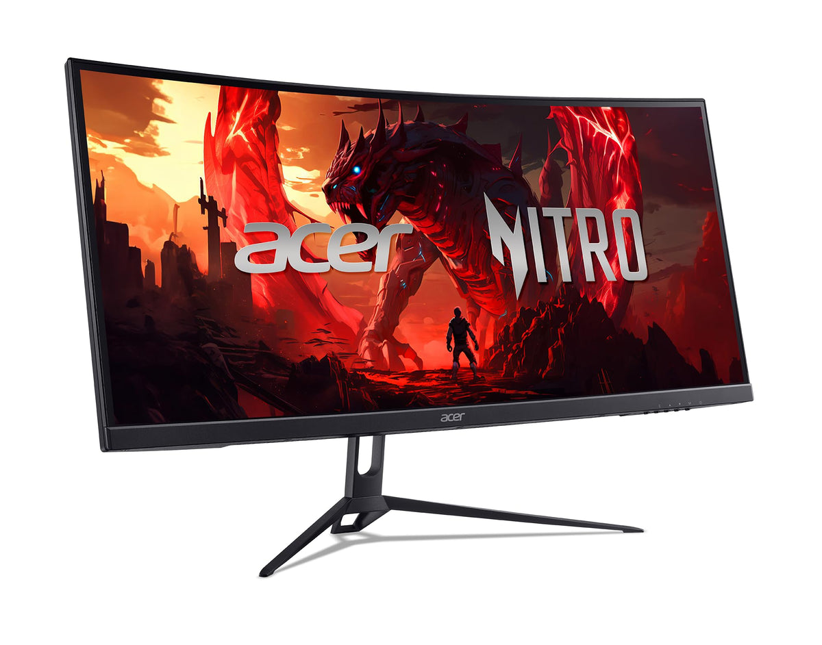 Acer Nitro ED300C 1ms VRB response minimizes motion blur during rapid scenes.