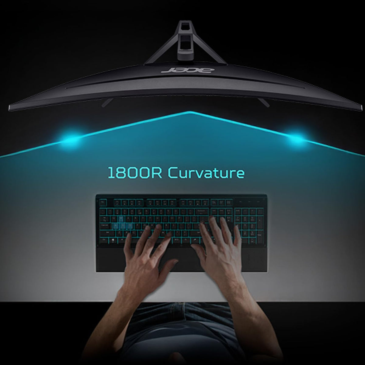 Acer Nitro ED300C 200Hz refresh supports fast-paced action with minimal blur.