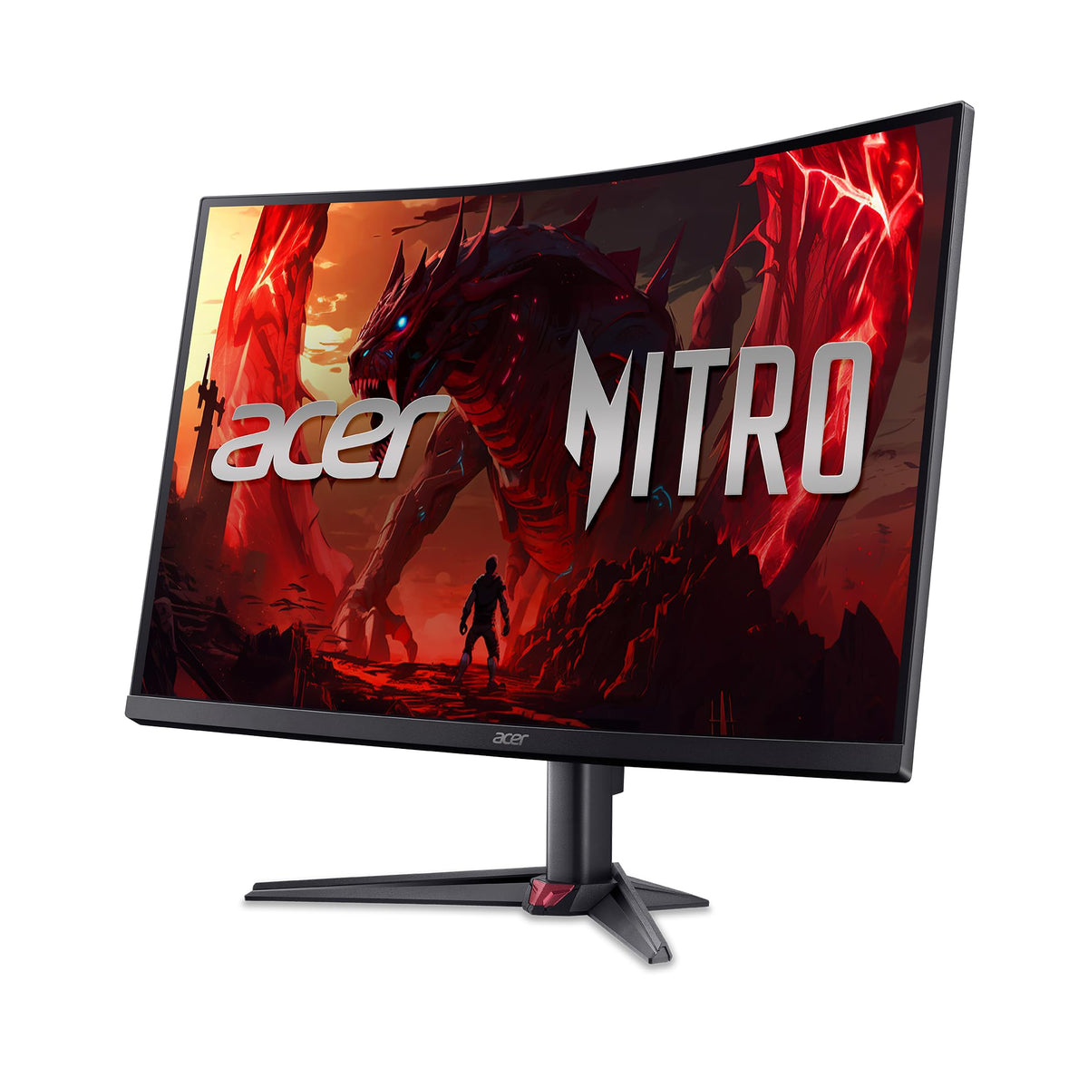 Acer Nitro ED323QU ZeroFrame design enables seamless multi-monitor setups