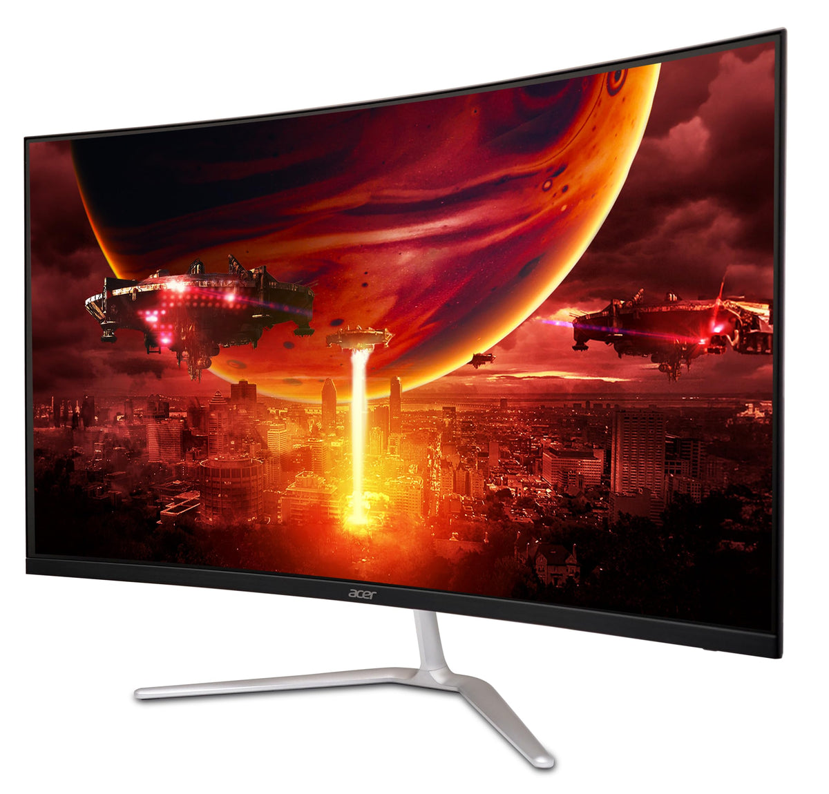 Acer Nitro ergonomic tilt design improves comfortable viewing angles.