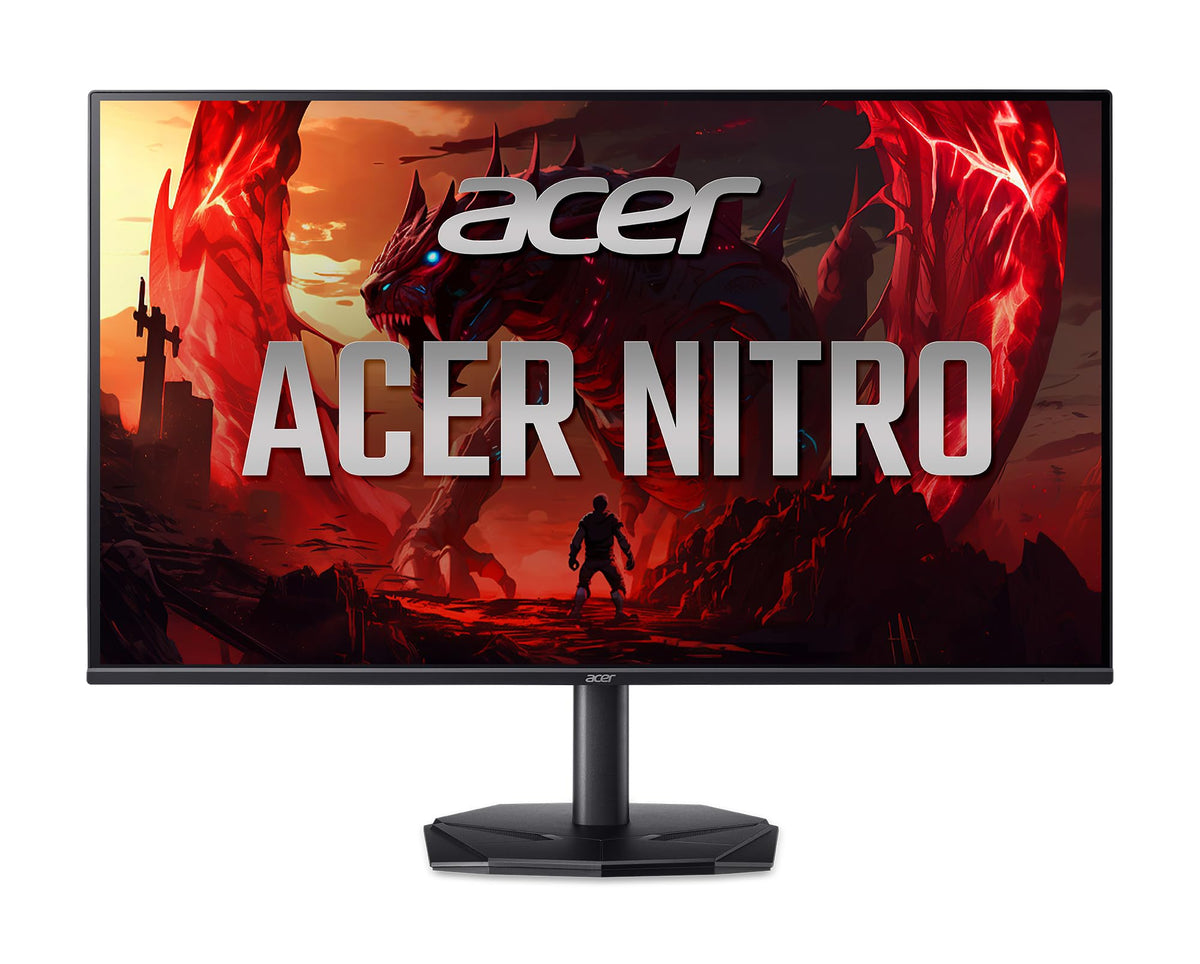 Acer Nitro KG240Y zero-frame design frees desk space for immersive setups.