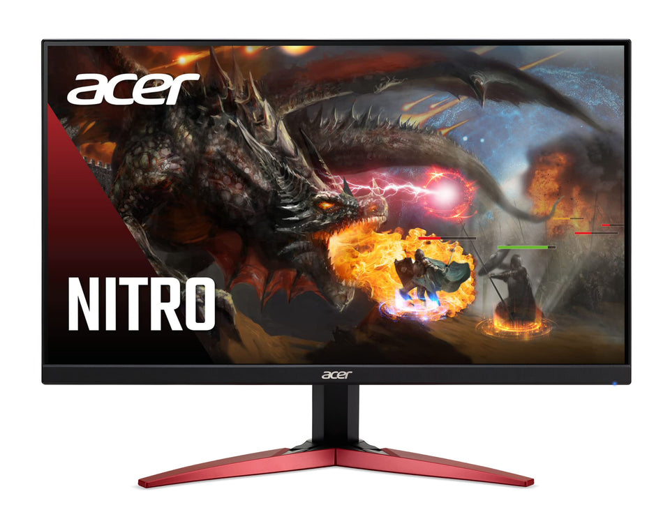 Acer Nitro KG241Y front view on a desk for immersive gaming