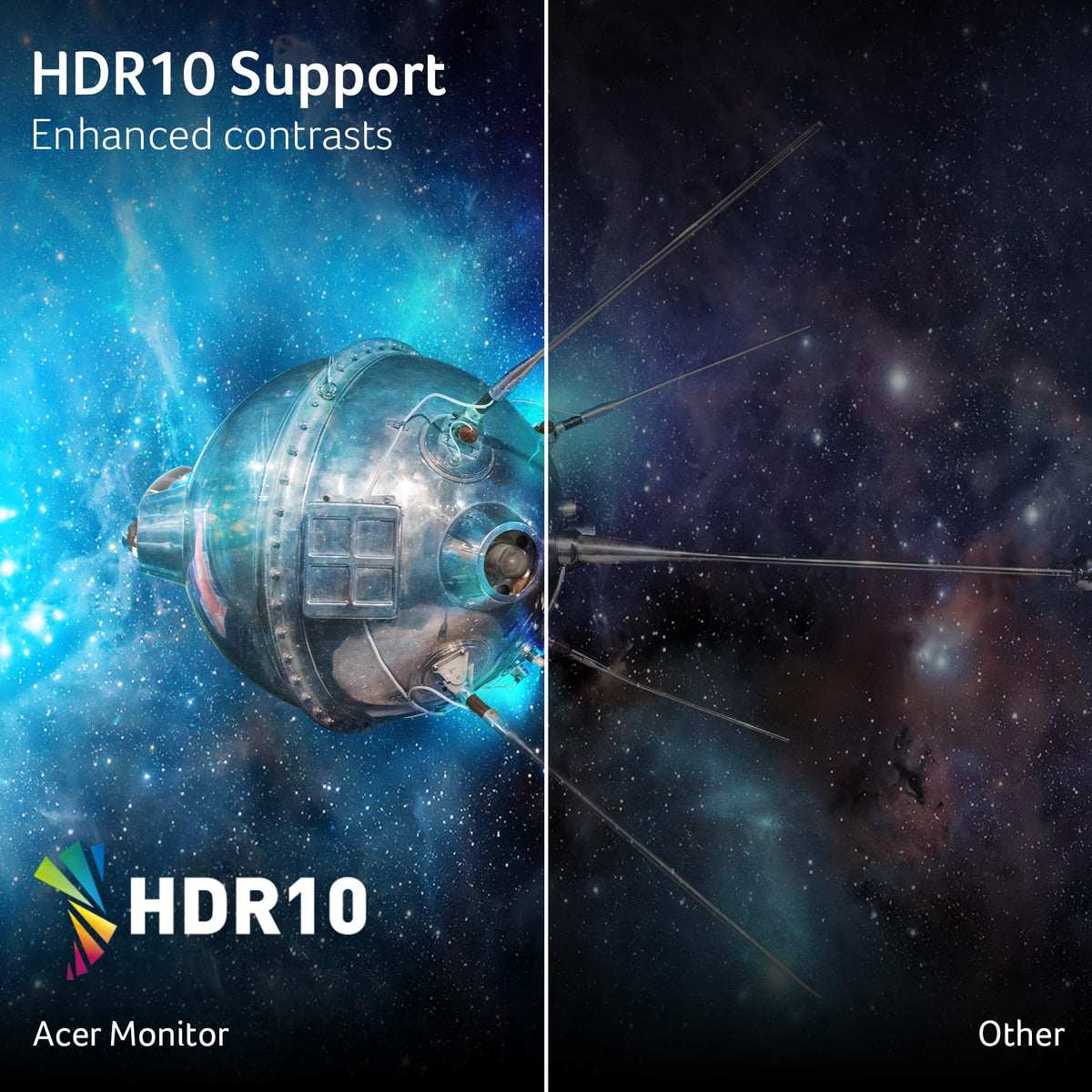 Acer Nitro KG251Q 180Hz refresh rate delivers smooth motion in fast action scenes.
