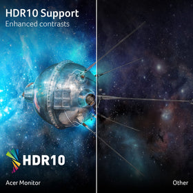 Acer Nitro KG251Q 180Hz refresh rate delivers smooth motion in fast action scenes.