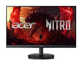 Acer Nitro KG251Q front view highlights slim bezels for immersive, edge-to-edge gaming.