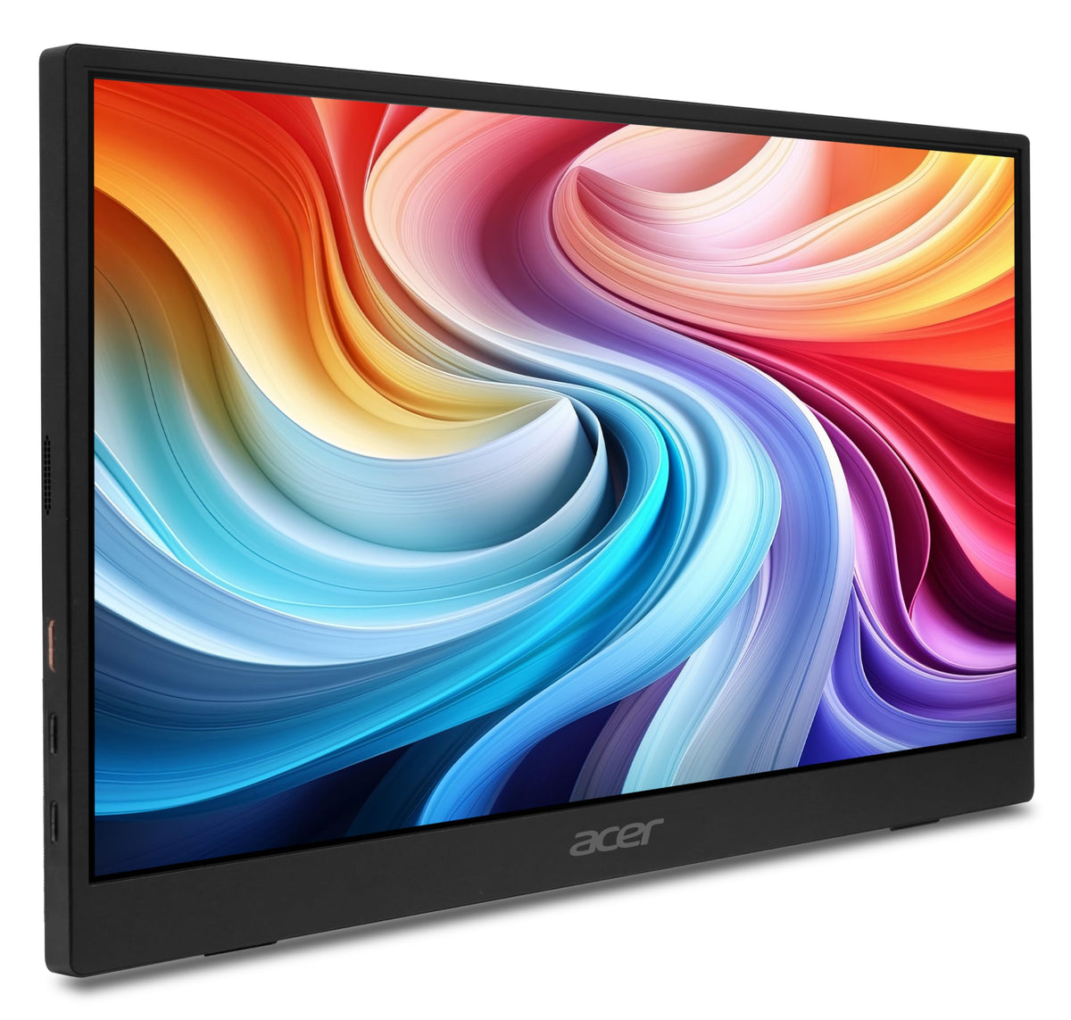 Acer Nitro monitor close-up display emphasizing vivid colors and clarity.