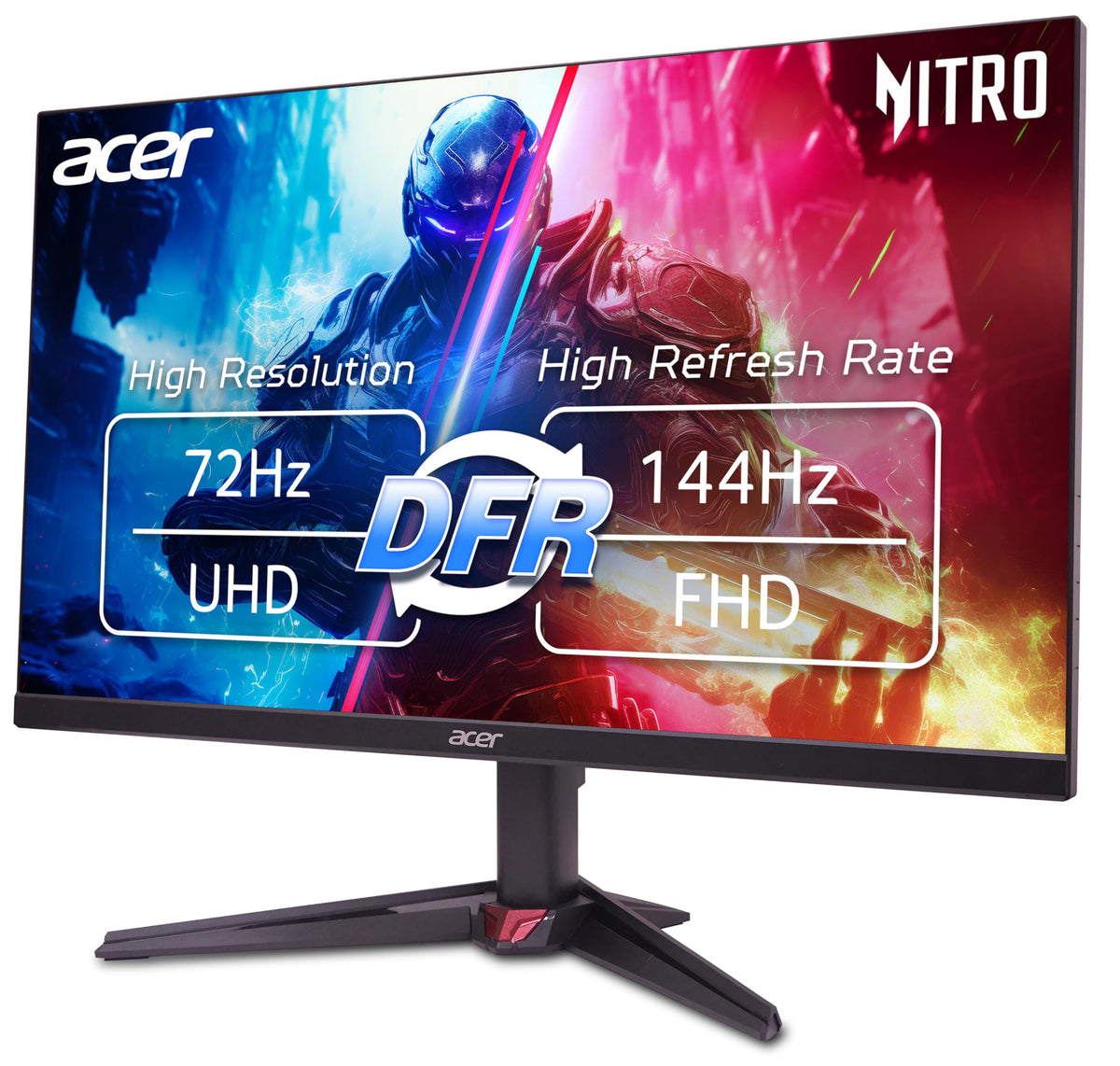 Ergonomic tilt helps align the screen to your preferred viewing angle