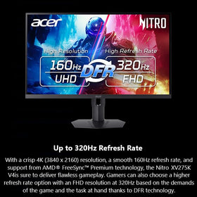 Acer Nitro XV275K 0.5ms GTG response time for fast action