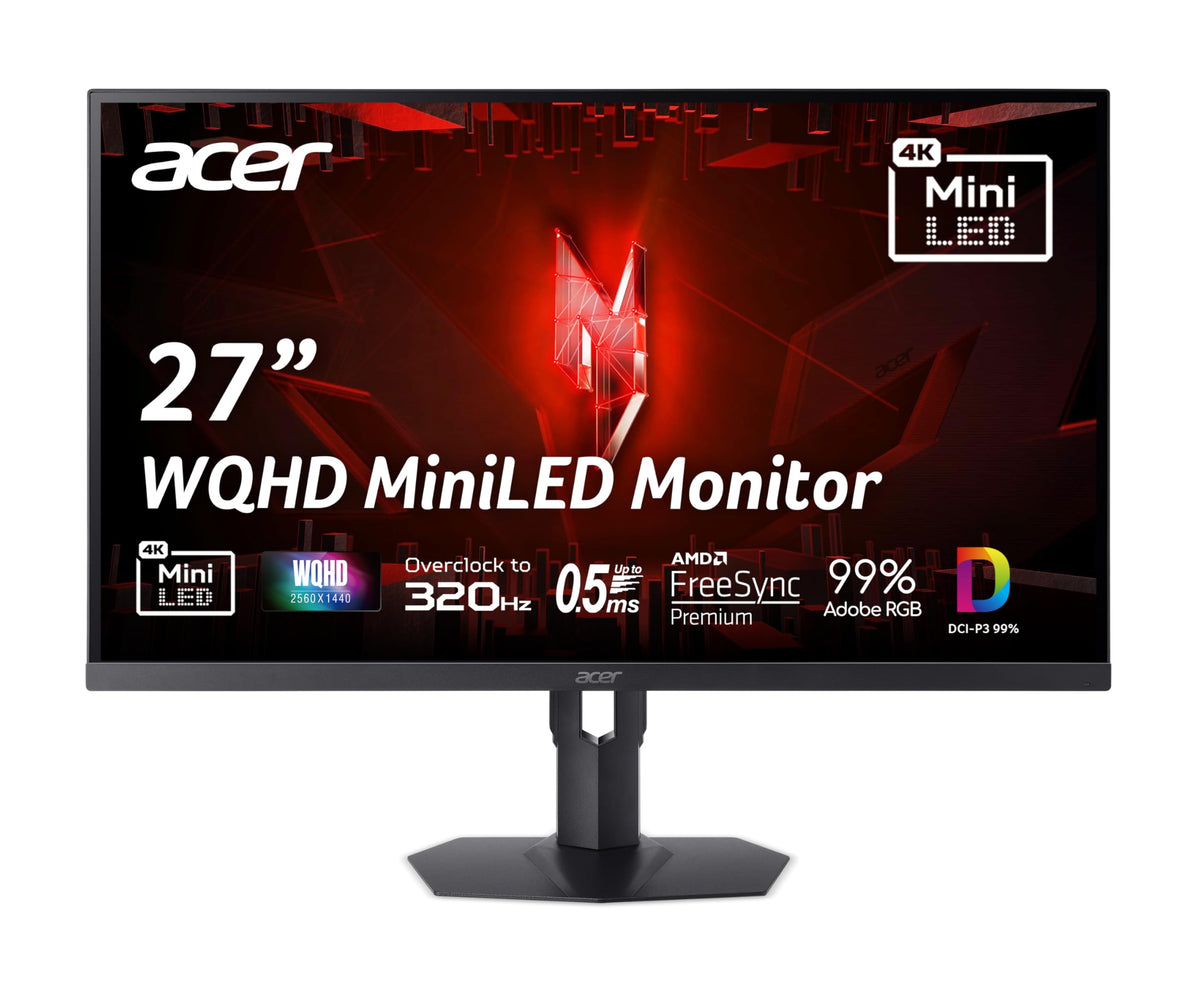 Acer XV275U miniLED contrast for immersive gaming scenes