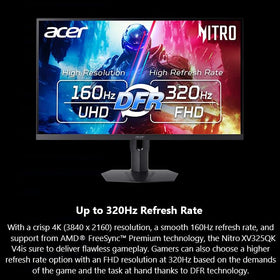Acer Nitro XV325QK 160Hz refresh for smooth gameplay