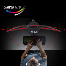 Acer Nitro XZ270 curved screen enhances immersive viewing at home.