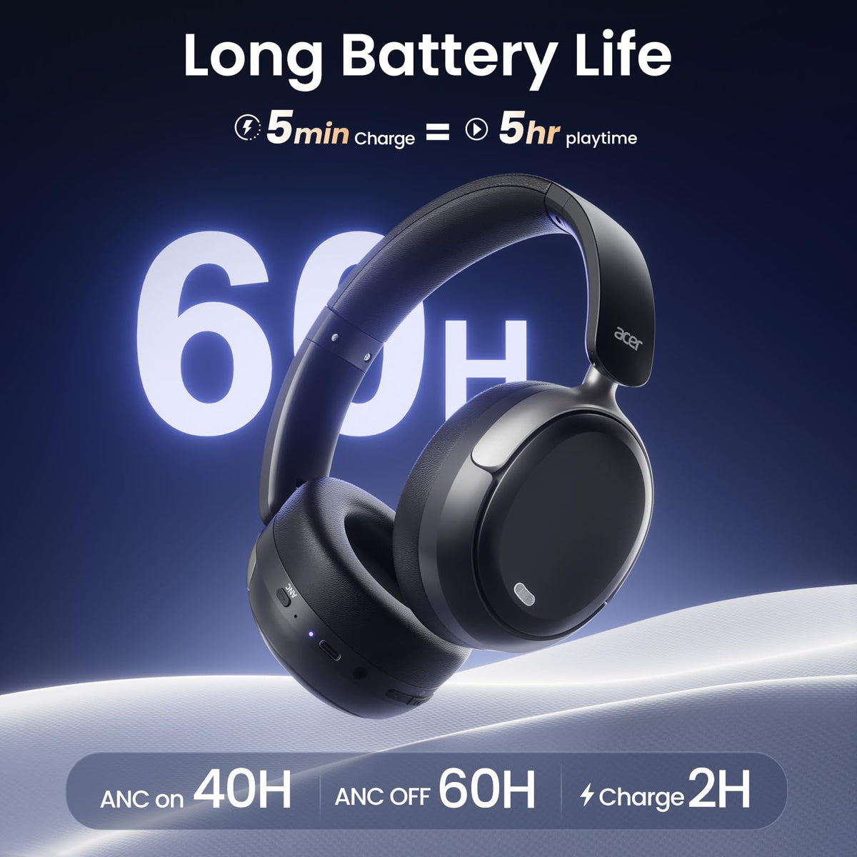 Acer OHR516 held in hand to show size and lightweight portability benefit
