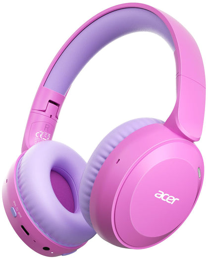 Acer OHR668 front view showing pink finish and child-friendly design benefit: clear safe audio