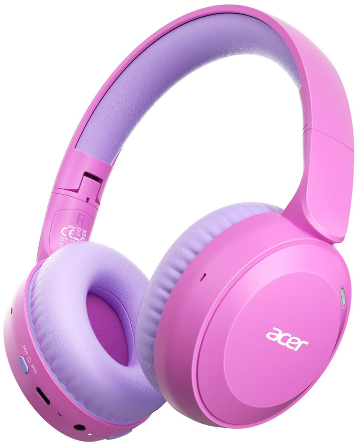 Acer OHR668 front view showing pink finish and child-friendly design benefit: clear safe audio