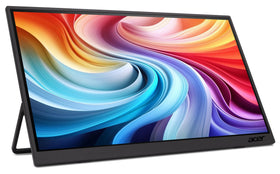 Compact monitor ready to fit into backpacks and bags while traveling.
