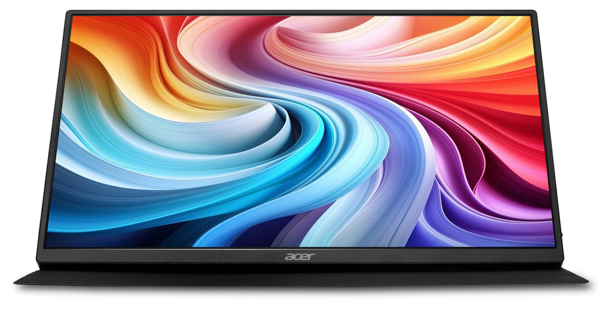Acer PM161QT portable monitor with VESA 75x75 mounting.