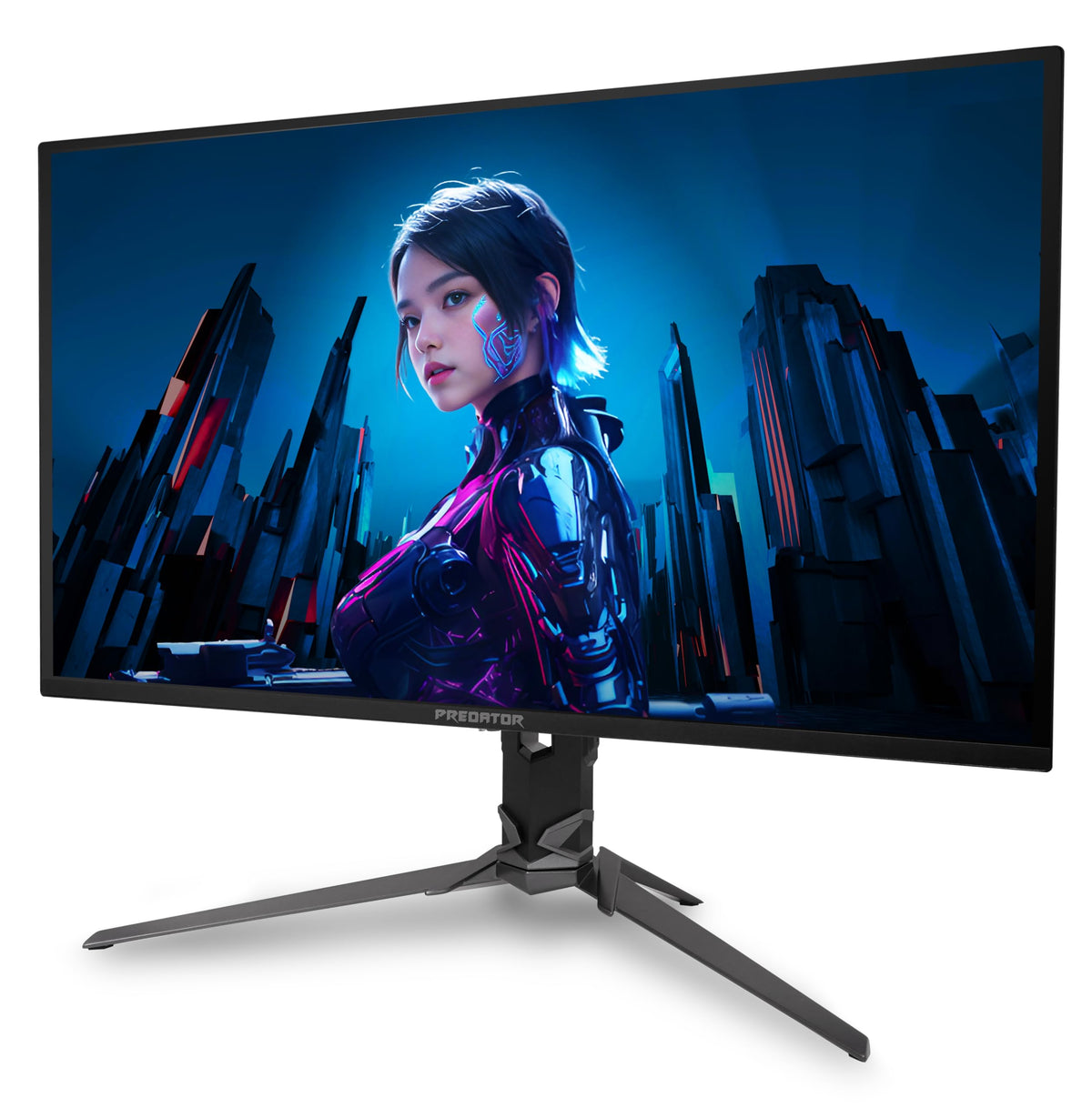 Acer Predator 31.5-inch OLED ZeroFrame design creates near-borderless visuals.